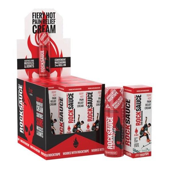 RockSauce Fire Soothes Sore Muscles 3 oz Case 12 Ct Rocktape Category