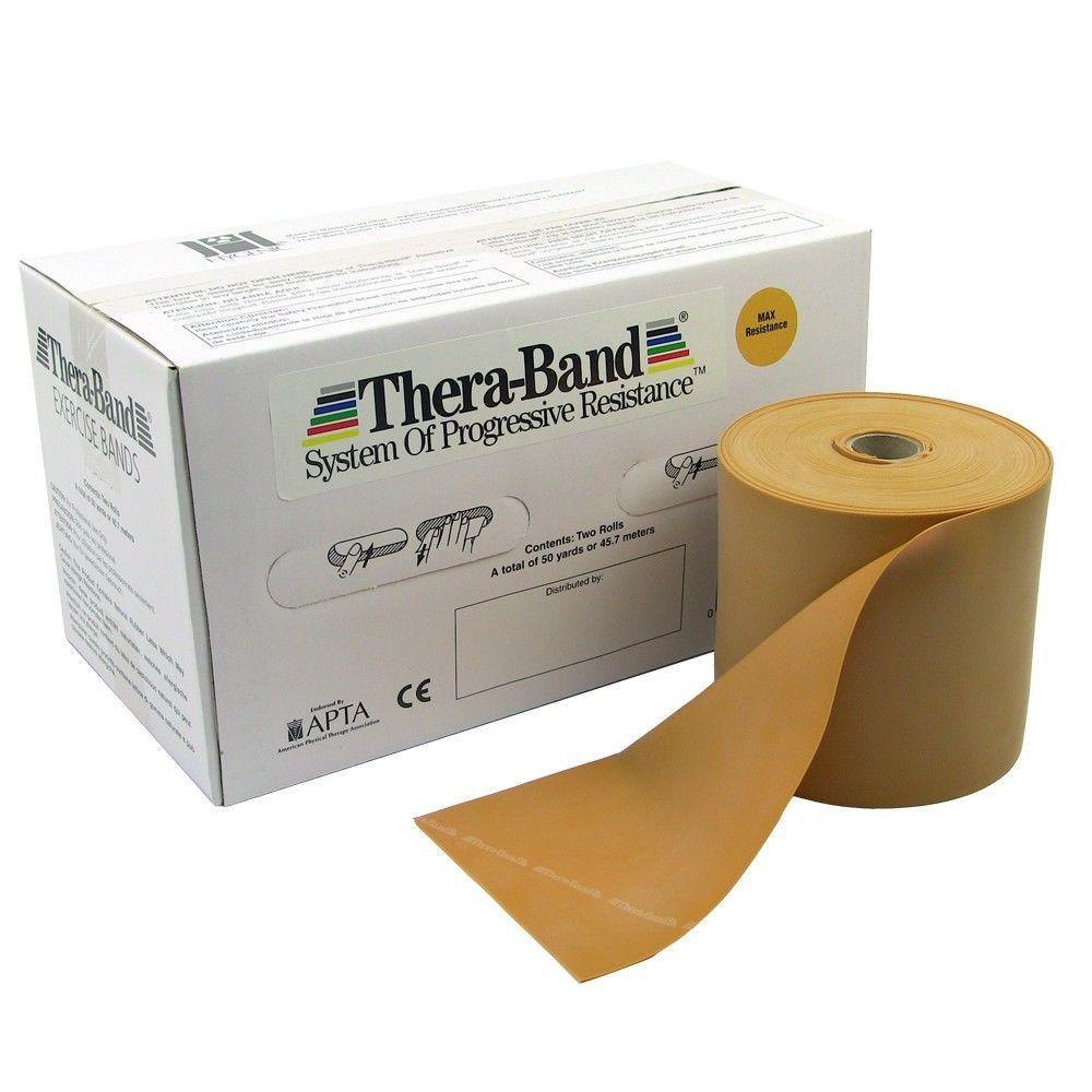 TheraBand Professional 50 Yard Roll Gold - Max TheraBand Category