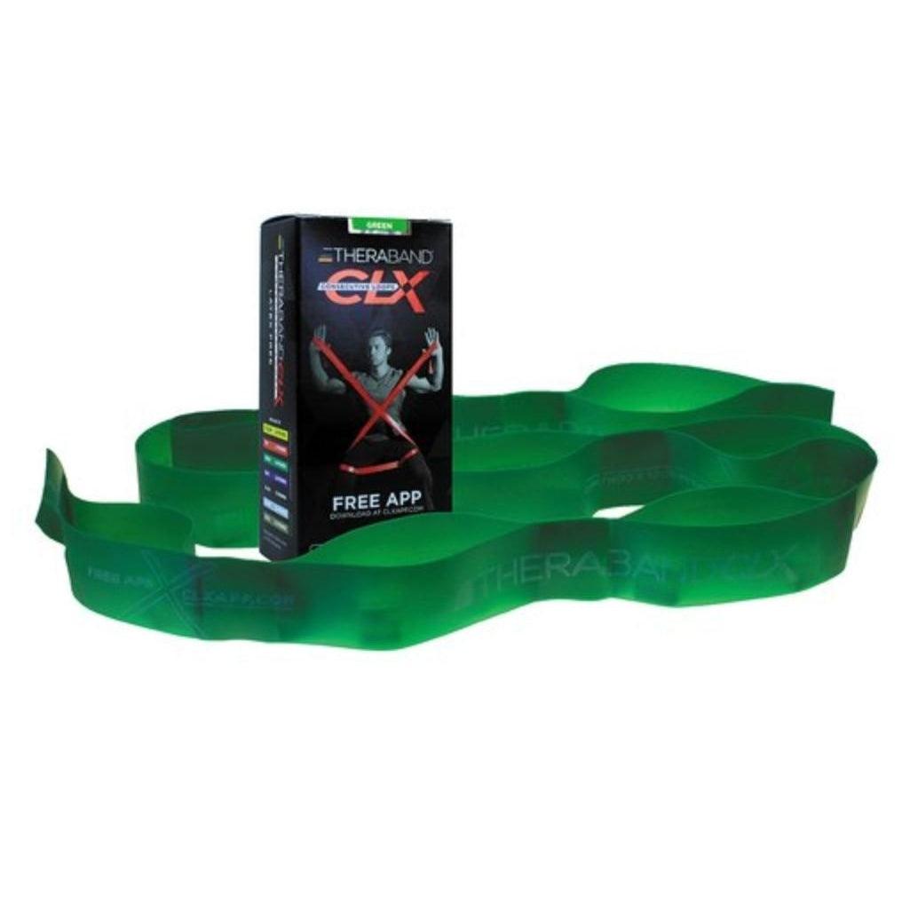 TheraBand CLX Consecutive Loop Bands 5ft Green - Heavy TheraBand Category