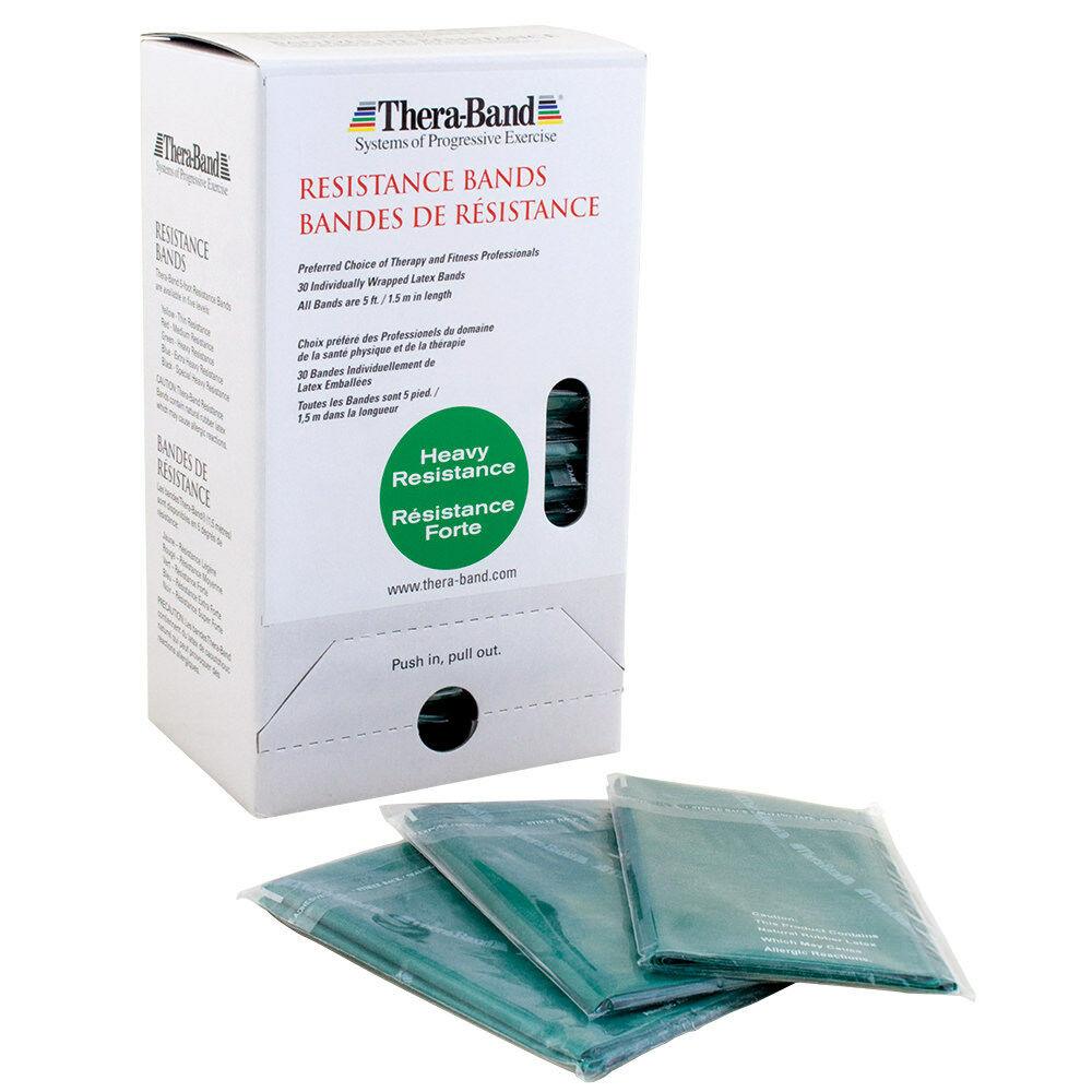 TheraBand Professional Dispenser Pack 30 Count Green - Heavy TheraBand Category