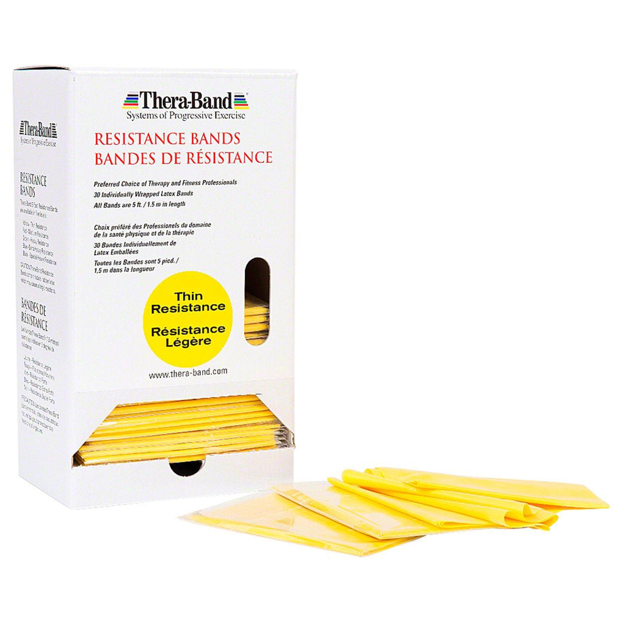 TheraBand Professional Dispenser Pack 30 Count Yellow - Thin TheraBand Category