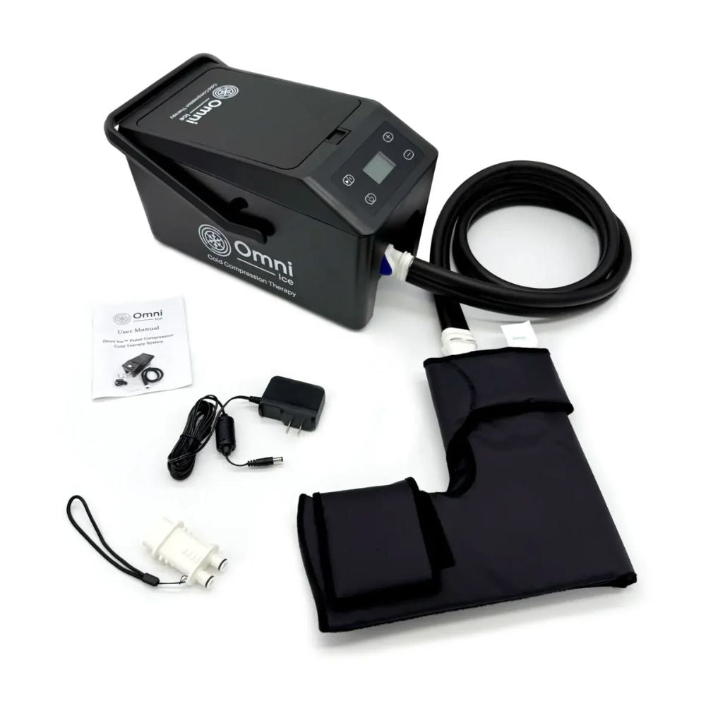 Omni Ice Pulse Compression Cold Therapy Cooler Omni Ice Pulse Compression Cooler w Ankle Pad Omni Ice Cold Therapy