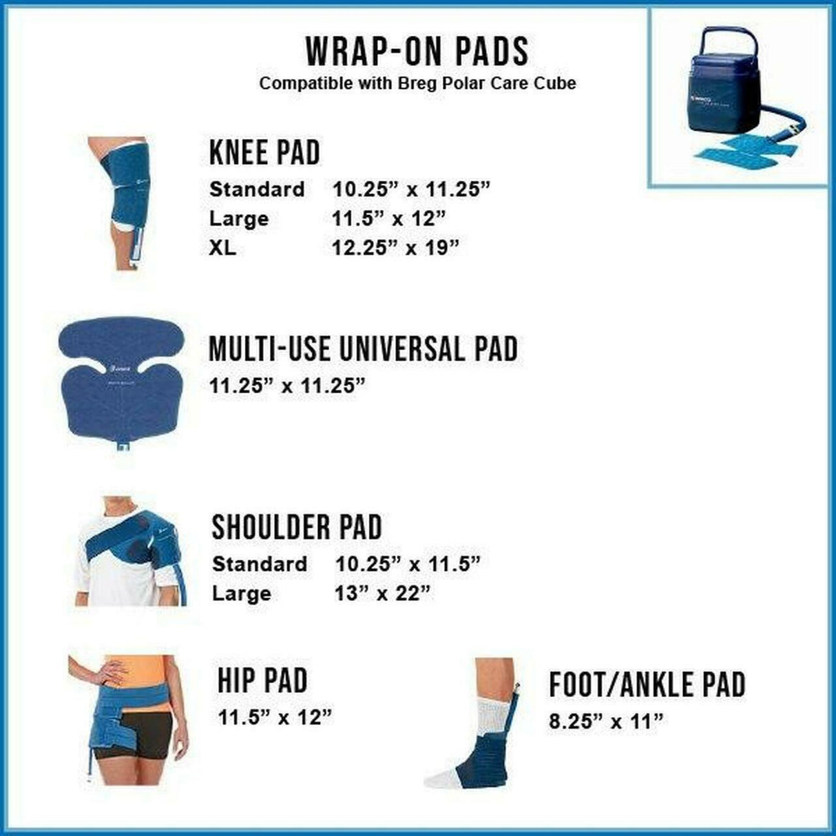 Breg Polar Care Cube Hip Pad Breg Breg Accessories