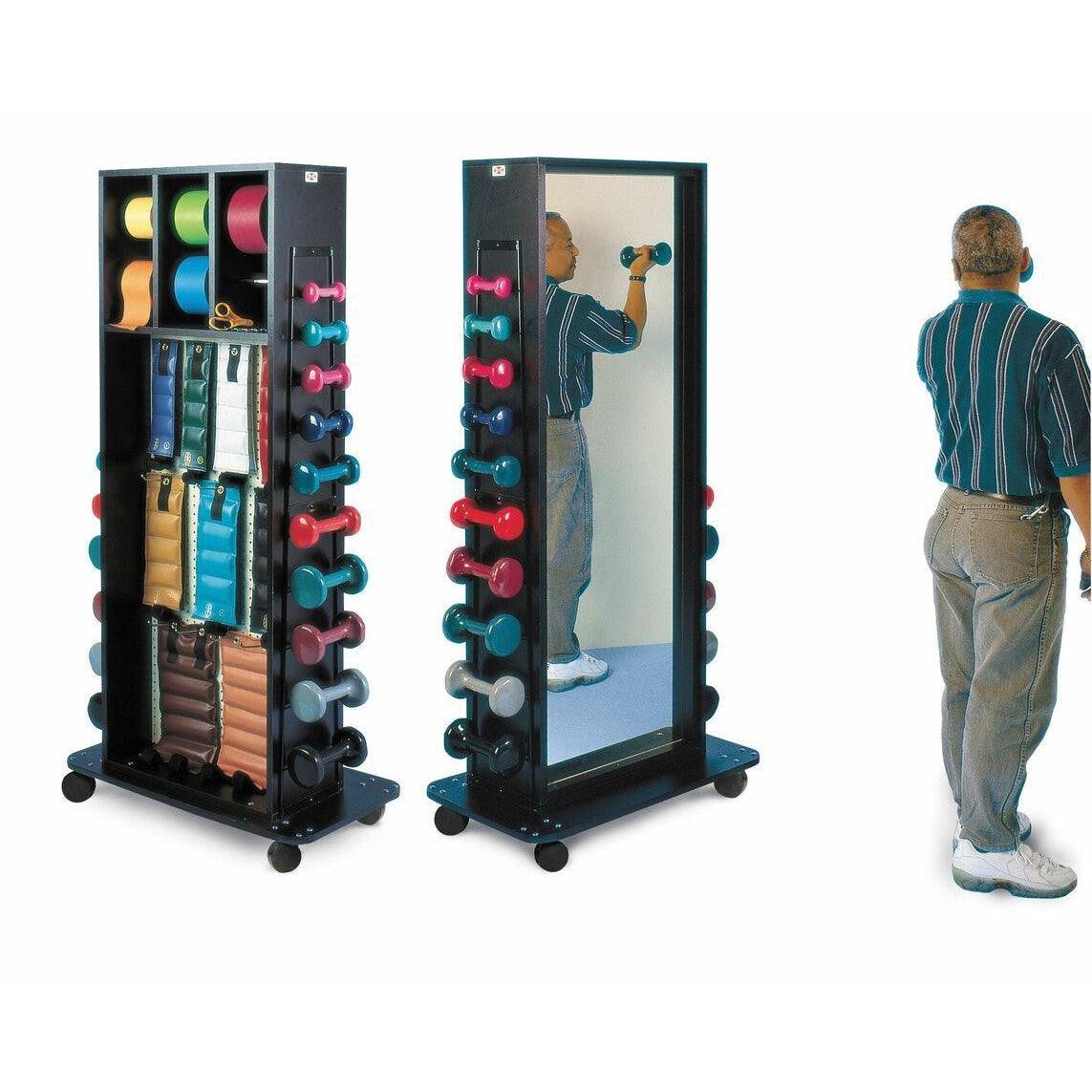 Multi-Purpose Combination Rack w/ Mirror Hausmann Brand