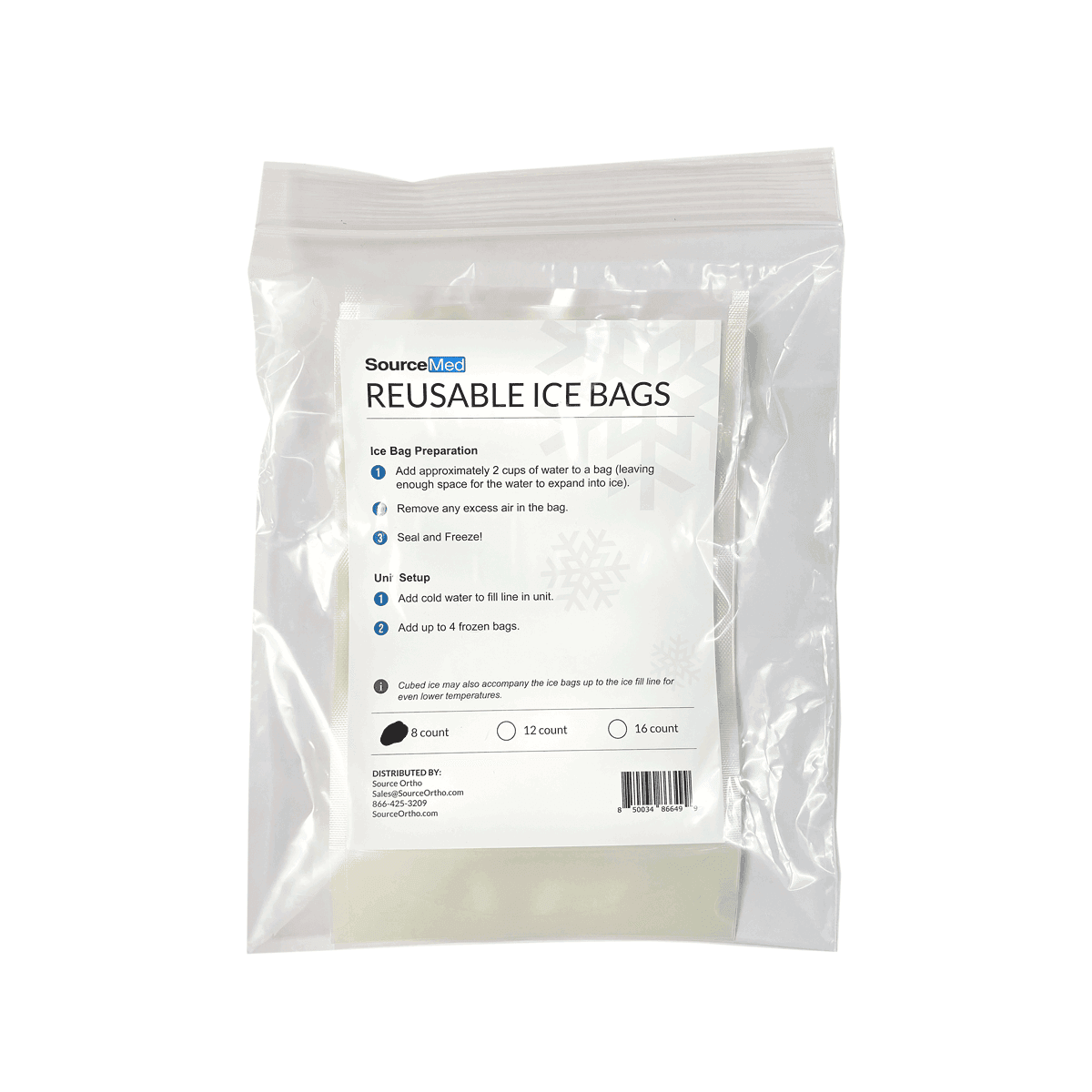 SourceMED Reusable Ice Bags SourceMED Cold Therapy Units