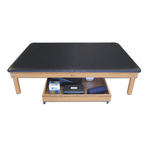 Tru™ Mobile Oak "Low Rider" Storage Tray for Mat Tables TRU Medical Solutions Mat Tables TRU Medical Solutions SourceOrtho