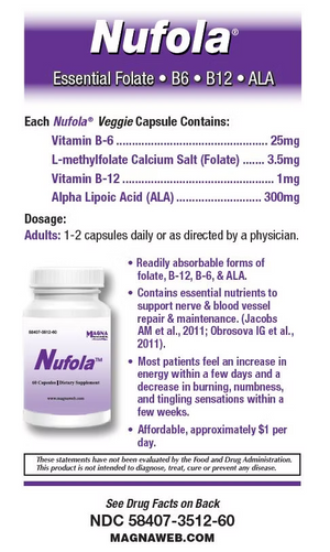 Nufola Neuropathy Support 60 Count Bottle - SourceOrtho
