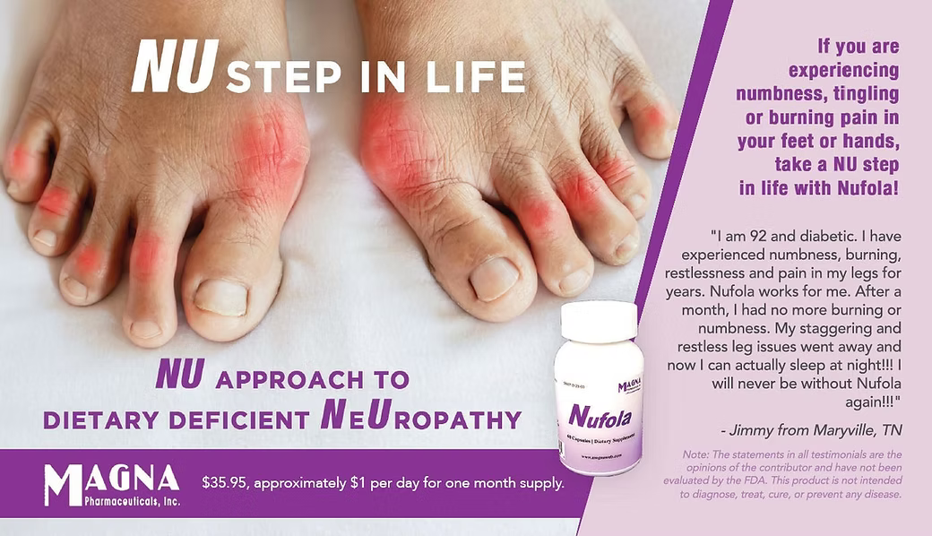 Nufola Neuropathy Support 60 Count Bottle - SourceOrtho