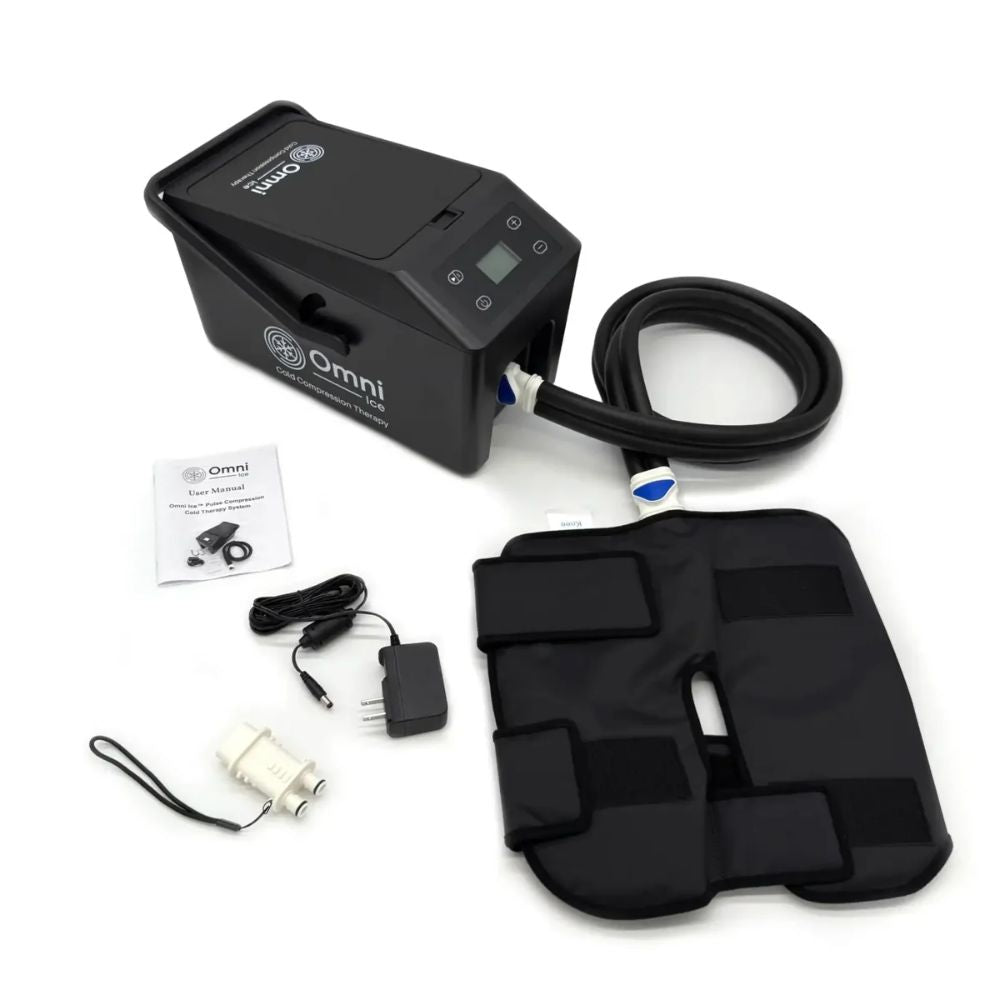 Omni Ice Pulse Compression Cold Therapy Cooler Omni Ice Pulse Compression Cooler w Knee Pad Omni Ice Cold Therapy