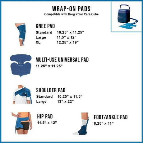 Breg Polar Care Cube Wrap On Universal Multi-Use XL Pad - SourceOrtho