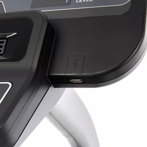 Close-up of CRS800 with USB charging port on a white background