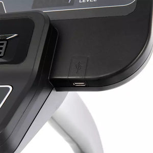 Close-up of CRS800 with USB charging port on a white background