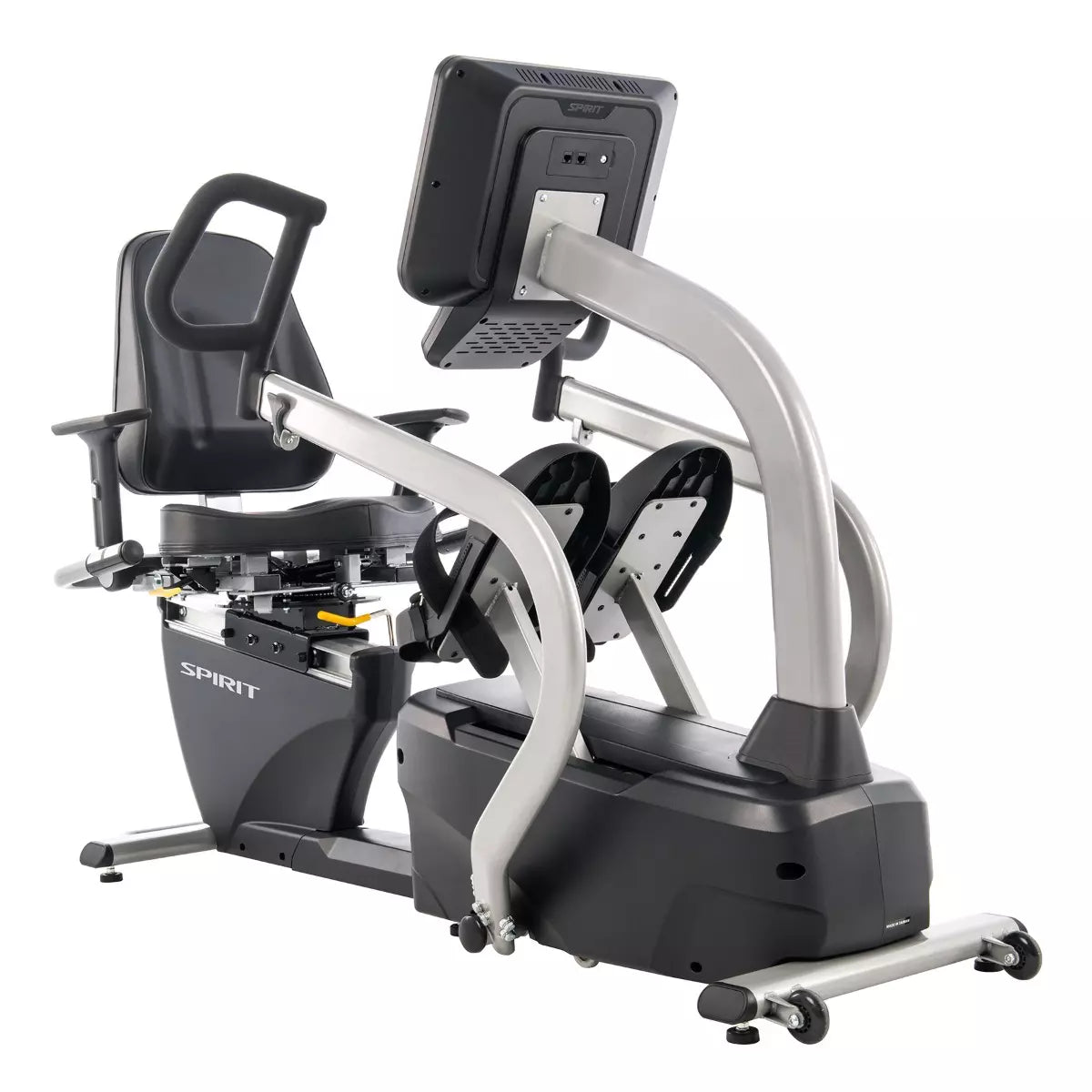 Gym machine with 'Spirit' branding on a white background