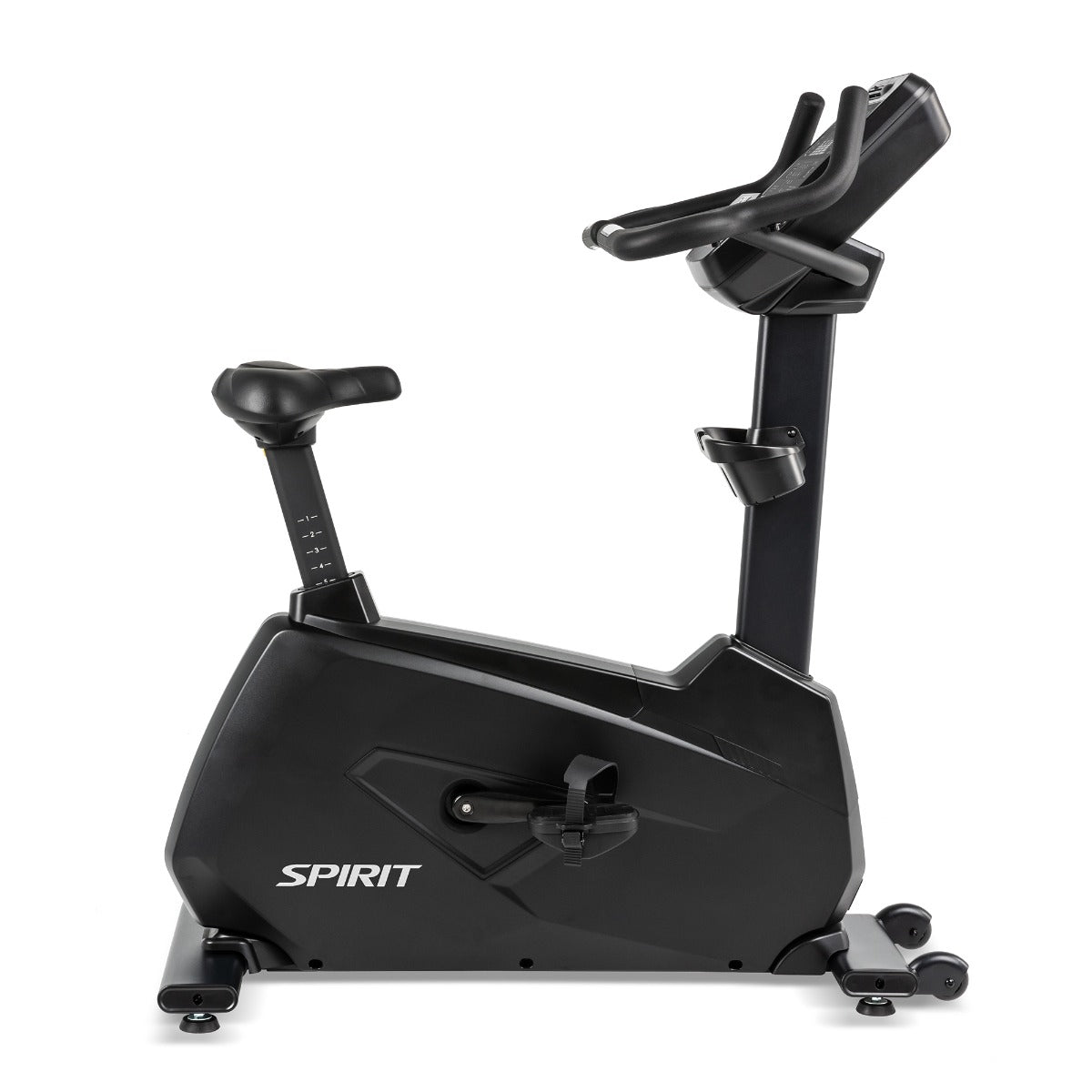 Black Spirit exercise bike on a white background