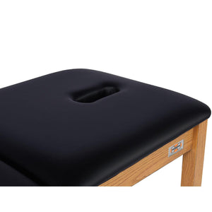 TruMedical Deluxe Solid Oak H-Brace Treatment Table - SourceOrtho